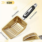 Stainless Steel Cat Litter Scoop, Metal Cat Litter Scoop, Kitty Metal Scooper - Image 2