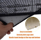 QBLEEV Extra Large 29.5" Mesh Bird Seed Catcher, Bird Cage Guard Cover - Image 4
