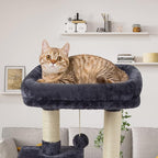 FISH&NAP Cute Cat Tree Kitten Cat Tower - Image 3