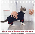 PUMYPOREITY Cat Shirt with Rear Snap Closure, Stretchable Cat Sweater, Comfort - Image 5