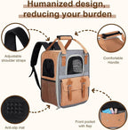 ‌YooxArmor Cat Carrier Backpack, Airline Approved Mesh Dog Backpack - Image 5