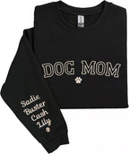 NAZENTI Custom Dog Mom Embroidered Sweatshirt by Nazenti