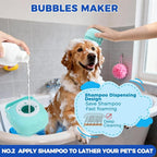 PAWCHIE Bath Grooming Kit for Pets, Washing Gloves, Bath Brush and Adjustable - Image 3