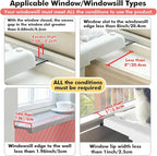 Window Sill Mount Cat Perch for Indoor Cats, One-Step Sliding Clamping Slot - Image 7