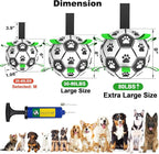 Dog Soccer Ball Toys with Straps, Puppy Birthday Gifts, Dogs Tug Toy, Water Toy - Image 5