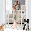 37 Inch Tall Baby Gate with Cat Door, Adjustable 29.55" and -40.55" Wide Auto by BuyNow