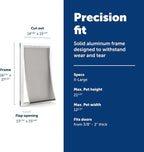 PetSafe Freedom Aluminum Dog and Cat Door - Image 3