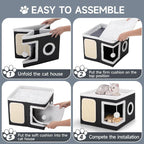 Shikha Cat Beds for Indoor Cats, Large Cat Cave - Image 8