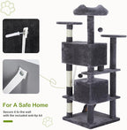 DUMOS 54-inch Indoor Cat Tree Tower –Multi-Level Pet House - Image 5