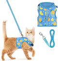 PUPTECK Soft Mesh Cat Vest Harness and Leash Set Puppy Padded Pet Harnesses by PUPTECK