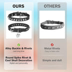 Leather Cat Collars for Boy Girl Cats - Image 4