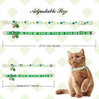 Unique Style Paws Saint Patrick Cat Collar, Shamrock Cat Collars, Adjustable - Image 4