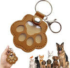 Dog Hair Keychain, Leather Pet Hair Collector Keychains, Pet Fur Keepsake Gift by Overket