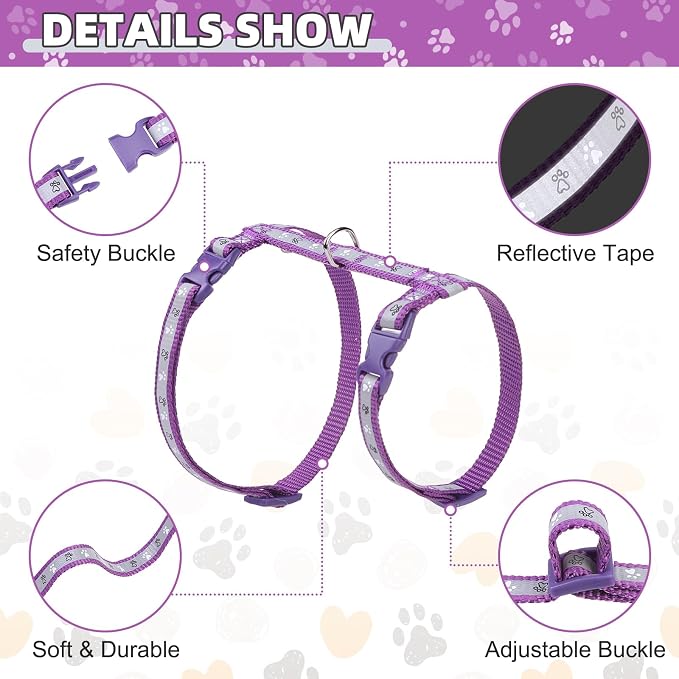 KOOLTAIL Cat Harness and Leash Set, Escape Proof Adjustable Kitten Harness - Image 2