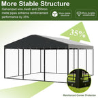 Gotland Dog Kennel Outdoor 10 x10 x6 FT, Dog Cage Outdoor - Image 8