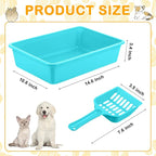 Amyhill 10 Pcs Open Cat Litter Box Kitten Litter Pan - Image 3