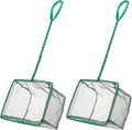 Pawfly Aquarium Fish Net with Braided Metal Handle Square Net with Soft Fine by Pawfly