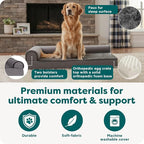FurHaven Orthopedic Dog Bed for Large Dogs, L-Shaped Chaise Mattress - Image 5