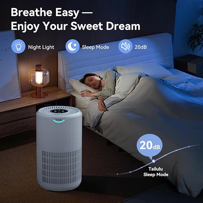 Air Purifiers for Home Large Room Up to 1680 Ft², Tailulu H13 HEPA Air Filter - Image 6