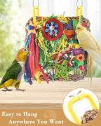 ERKOON Cockatiel Toys, Budgie Toys Foraging Toy Hanging Bird Toy - Image 5