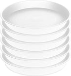 6 Pack of 7 inch Plant Saucer, Heavy Duty Plastic Plant Water Tray 7 inch Round by Bleuhome