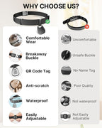 Cat Collar with QR Code Name Tag, Breakaway Kitten Collar - Image 7