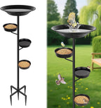 BOLITE Bird Bath for Outside, Metal Freestanding Birdbaths by Bolite