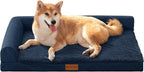 Patas Lague Orthopedic Dog Bed Medium Size Dog 30''X20'', Waterproof L Bolster by PatasLague