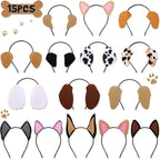 CiyvoLyeen Puppy Dog, Farm Animals Ear Headbands, by CiyvoLyeen