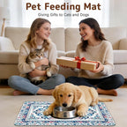 Dog Food Mat for Bowls, Absorbent Quick Dry Dog Cat Mats for Food and Water - Image 8