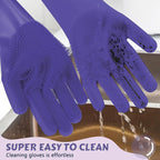 Pecute Pet Grooming Gloves, Heat Resistant, Silicone Bathing and Massaging - Image 9