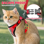 PUPTECK Cat Harness and Leash Set Escape Proof Reflective Cat Walking Harness - Image 3