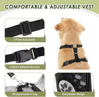 SlowTon Dog Seat Belt Harness for Car, Dog Car Harness Adjustable Mesh - Image 4