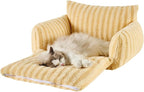 Hollypet Cat Bed Fluffy Plush Mutifuctional Double-Layer Soft Pet Couch - Image 2