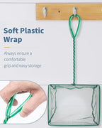 Pawfly Aquarium Fish Net with Braided Metal Handle Square Net with Soft Fine - Image 6