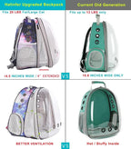 Front Expandable Cat Backpack Carrier, Fit up to 20 lbs, Printed Artwork - Image 3