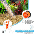 hygger Aquarium Gravel Cleaner Kit, Fish Net Aquarium Cleaning Brush, Patented - Image 5