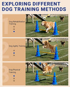 Dog Agility Course Backyard Set, Dog Agility Hurdle Cone Set - Image 3