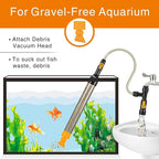 hygger Bucket-Free Aquarium Water Change Kit Fish Tank Auto Siphon Pump Gravel - Image 2