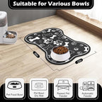 Dog Cat Food Mat, Rapid Absorbent Pet Feeding Mat, Bone Shaped Dog Placemat - Image 7