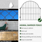 6 Panels No Dig Decorative Garden Fence, 25in x 12.2ft Animal Barrier Fencing - Image 6