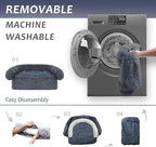 Calming Dogs/Cats Bed Mats, Dog Pad Washable Removable Couch Cover, Plush Long - Image 5