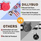 American Flag Cat Collar with Bell Bow Tie Star Breakaway - Image 6
