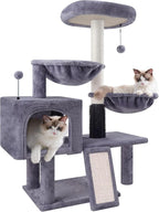 ROYPET Cat Tree with Cat Condo and Two Hammocks, Cat Tower with Scratching - Image 4