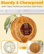 Chewproof Steel Frame Bird Nest - Image 5