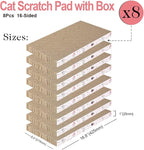 8 Packs in 1 Cat Scratch Pad, Cat Scratcher Cardboard, Reversible, Durable - Image 3