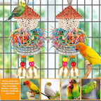 2PCS Bird Toys Parrot Foraging Shredder Hanging Toys Sola Balls - Image 2