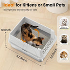 2PACK Stainless Steel Cat Litter Box - Image 4