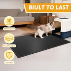 Pieviev Cat Litter Mat Double Layer Waterproof Urine Proof Trapping Mat 1 Pack) - Image 7