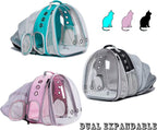 Dual Expandable Polarized Cat Backpack Carrier, Fit up to 20 lbs, Expandable - Image 4